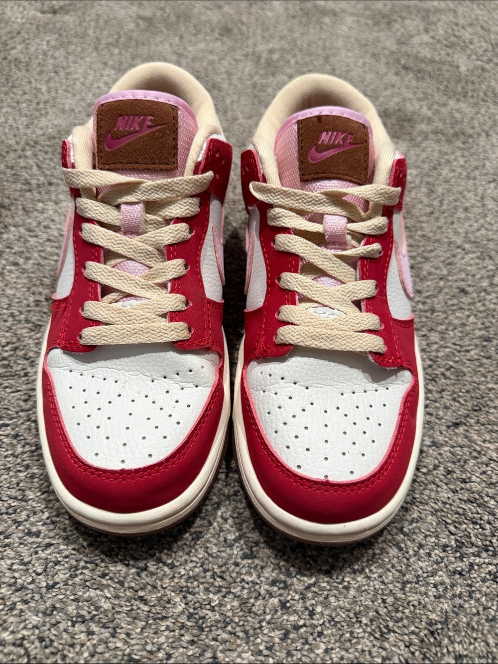 Nike Women's Low-Top Sneakers in White, Red & Pink